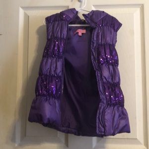 HeartSoul Girl Purple Sequin Vest